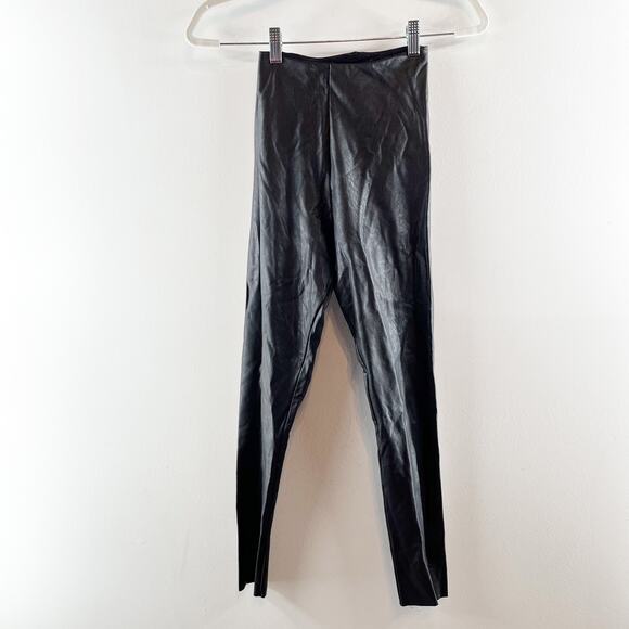 Commando Perfect Control Pull On High Rise Faux Leather Leggings Black XS - Picture 3 of 9